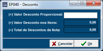 Cálculo de tributos A seguir são apresentados os valores de impostos das notas fiscais que devem ser preenchidos conforme os valores da nota fiscal a ser cadastrada.