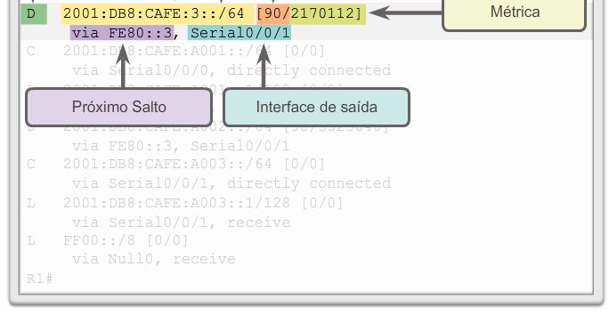 Entradas de rede IPv6