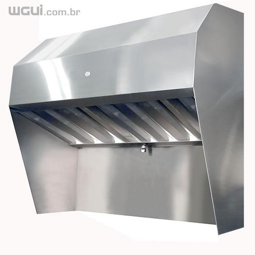 Coifa para Bancada Movél Coifa fabricada em aço inox 430 ou 304 conforme solicitação do cliente com sistema eletrostático ou sem sistema.