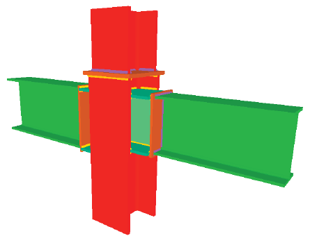 Catálogo de Novidades Versão 2010 3 encastrada à alma do pilar e de duas aos banzos (pilar contínuo) (Só no Novo Metal 3D e em Estruturas 3D integradas do ) encastrada à alma do pilar e duas aos