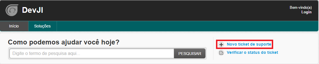 Sistema de Atendimento DevJI A DevJI leva a sério suas necessidades de suporte e para cumprir com rigorosos tempos de resposta possui um Sistema de Atendimento personalizado que pode ser acessado