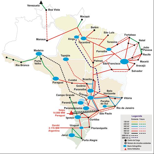 1.1. O Sistema Interligado Nacional Treinamento nos modelos NEWAVE e DECOMP Capítulo 1 Capítulo 1 Visão Geral do Problema O Brasil possui um sistema de geração elétrica que predominantemente utiliza