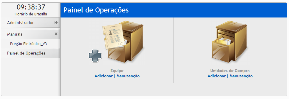 3.2.7 Configurações Esta função serve para configurar o valor máximo para Cotação por Dispensa; Preencha o valor e clique em Salvar ; Esta informação será validada no campo de Criação do processo, na