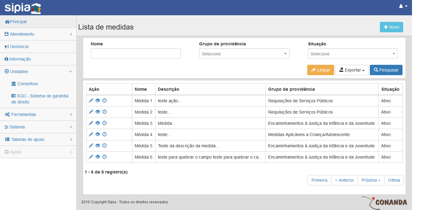 Quando o usuário seleciona a opção de visualizar modelo de documento na listagem o sistema exibi todos as informações daquele