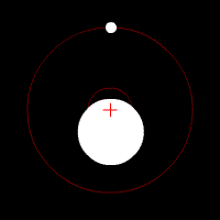 Detecção por ASTROMETRIA Consiste em medir a posição de uma estrela ao longo de vários meses ou anos. As variações observadas na posição da estrela indicam a presença do planeta.