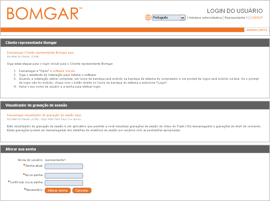 Introdução Este guia lhe ajudará a instalar o Bomgar em seu computador e entender seus recursos. Use este guia somente depois que seu administrador tiver configurado o Bomgar Box.