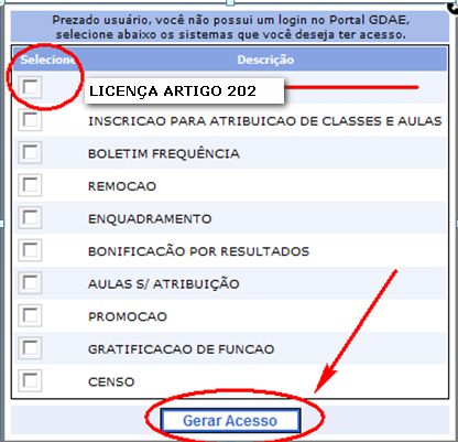 Se houver dados divergentes do cadastro funcional, será necessário corrigí-los, e depois acessar novamente o sistema.