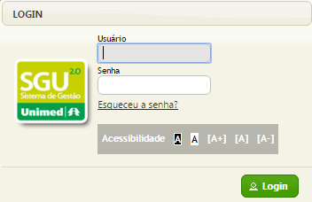 Acesso ao Sistema de Movimentação Cadastral SGU Web Para realizar as movimentações cadastrais, é necessário acessar o link abaixo, com a identificação do usuário e senha: Link: http://sguweb.