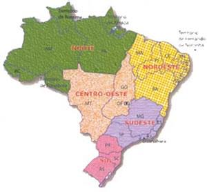 3.2- Divisão regional de 1969 Baseou-se no conceito de regiões homogêneas,