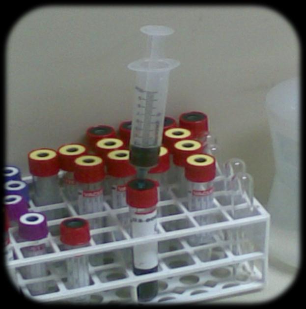 Volume em sistema aberto Intra-Laboratório Coleta A transferência deve respeitar o volume do tubo.