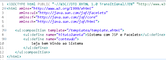 1. Crie dentro de webcontent uma