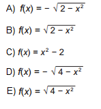 73 A expressão da função y = f(x) a ser utilizada pelo professor é: 2)(ENEM 2014) A figura mostra uma criança brincando em um balanço no parque.