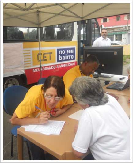 POSTO MÓVEL CET NO SEU BAIRRO EQUIPE DE PLANTÃO DA CET E OUTROS ÓRGÃOS Recebimento