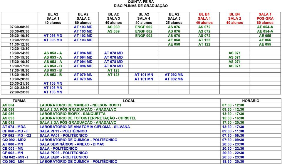 AS 053 - A AT 094 MD AT 078 MD AS 071 16:30-17:30 AS 053 - B AT 094 MD AT 078 MD AS 071 17:30-18:30 AS 053 - B AT 123 18:30-19:30 AS 053 - B AT 079 MN AT 123 AT 101 MN AT 092 MN 19:30-20:30 AT 079 MN