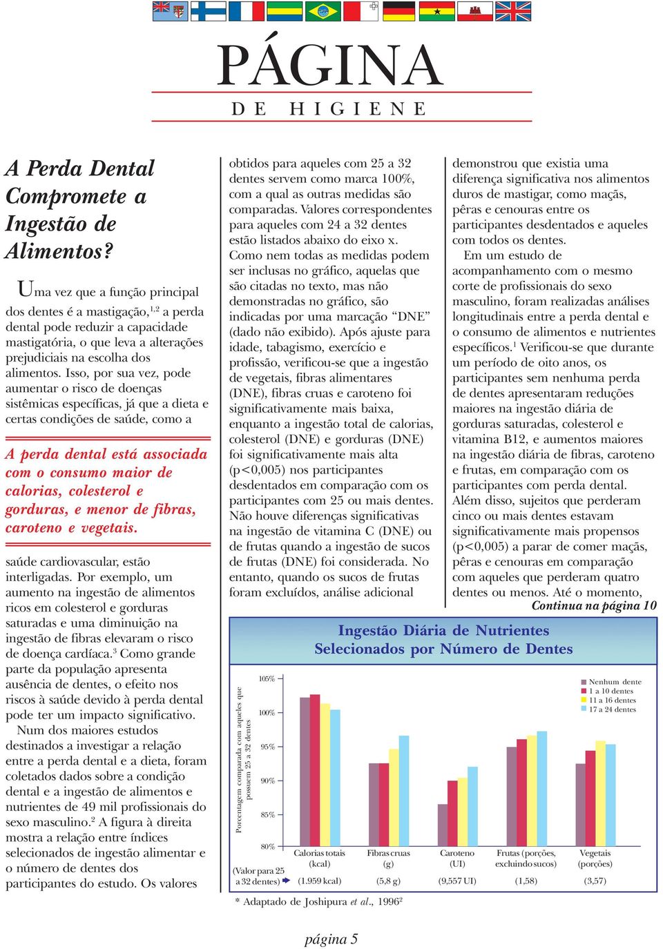 Isso, por sua vez, pode aumentar o risco de doenças sistêmicas específicas, já que a dieta e certas condições de saúde, como a A perda dental está associada com o consumo maior de calorias,