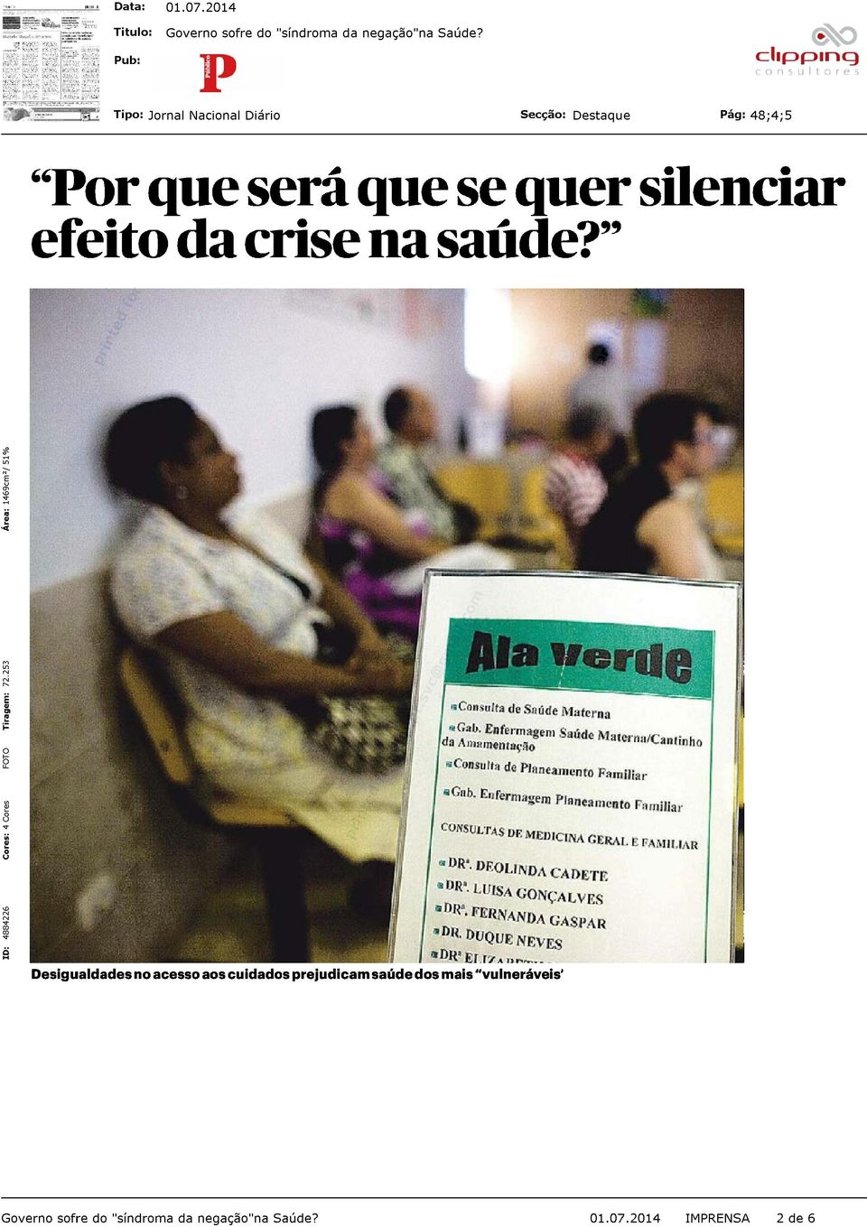 " Desigualdades no acesso aos