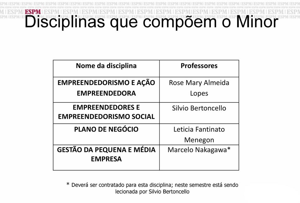 Professores Rose Mary Almeida Lopes Silvio Bertoncello Leticia Fantinato Menegon Marcelo
