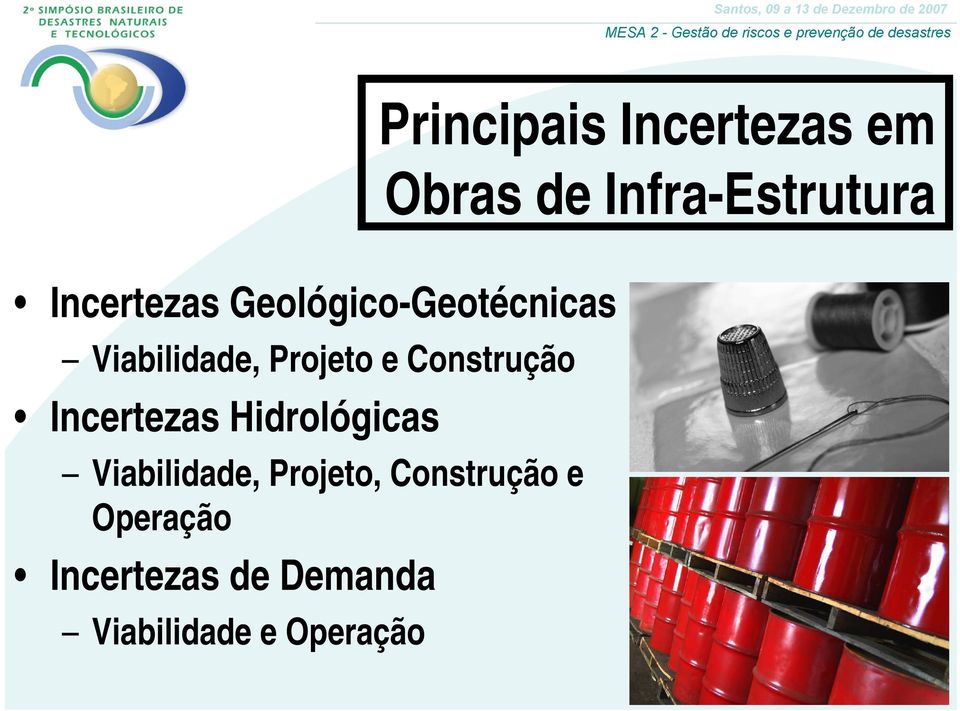 Construção Incertezas Hidrológicas Viabilidade, Projeto,