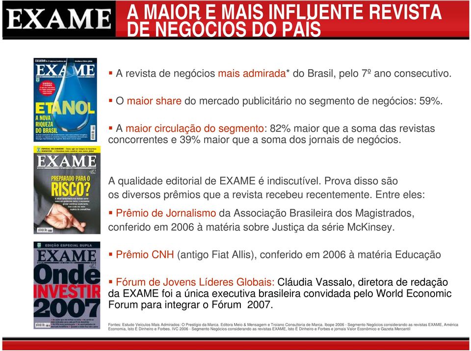 Prova disso são os diversos prêmios que a revista recebeu recentemente.