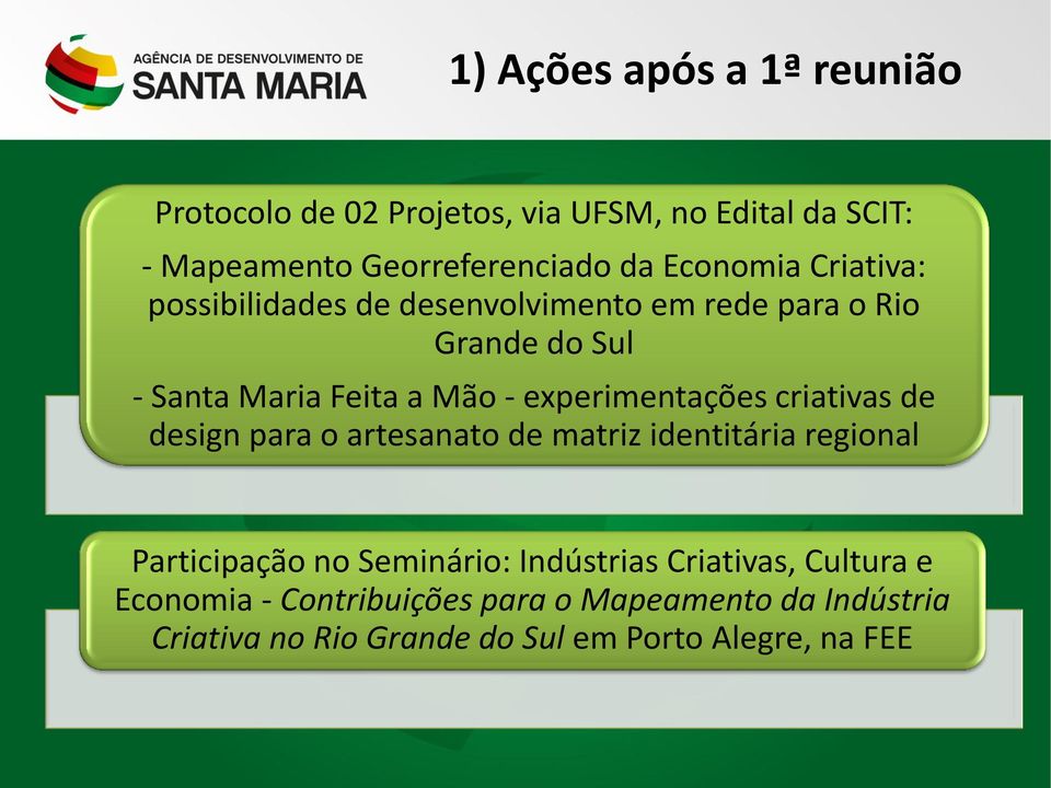 experimentações criativas de design para o artesanato de matriz identitária regional Participação no Seminário: