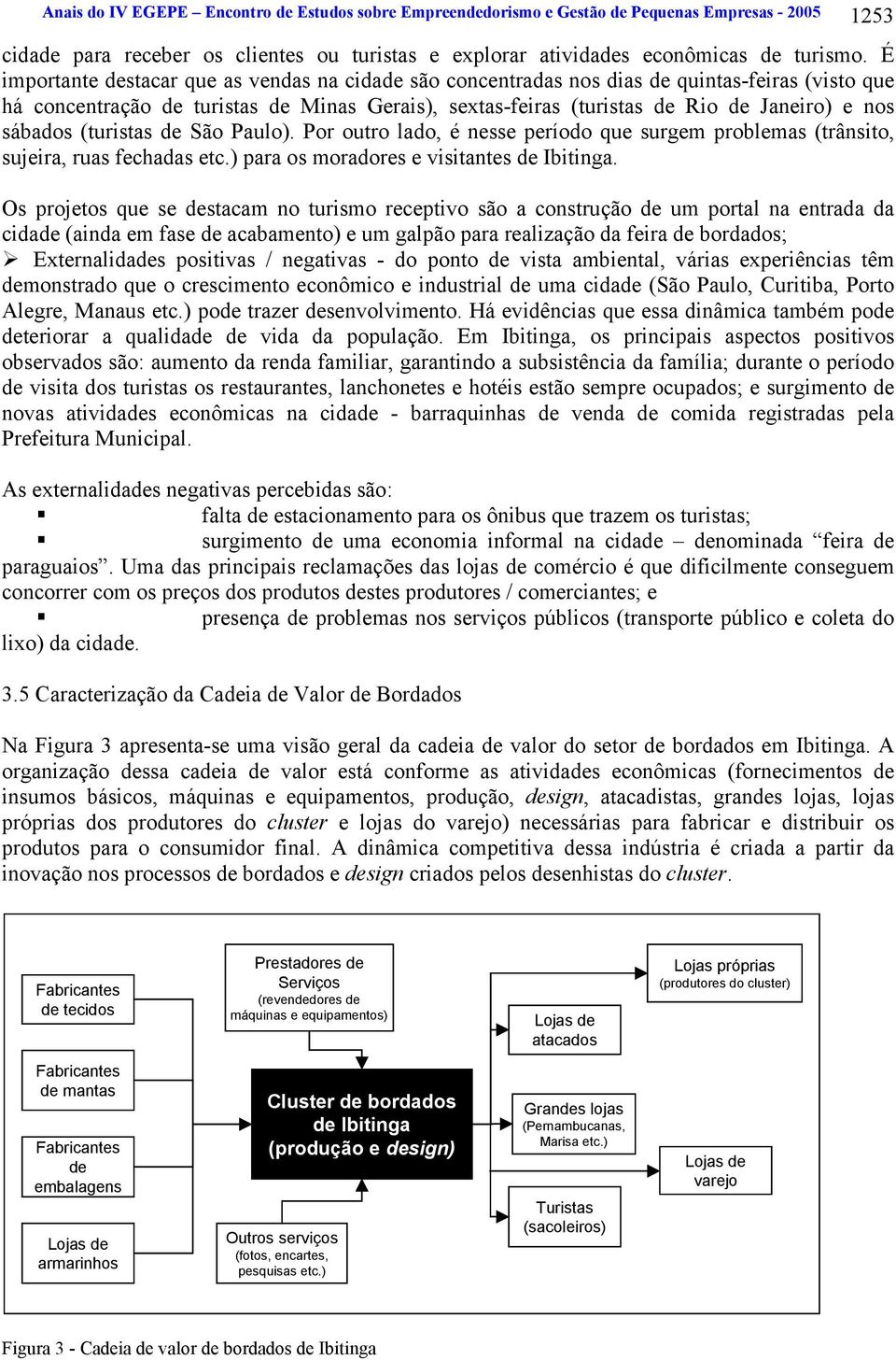 sábados (turistas de São Paulo). Por outro lado, é nesse período que surgem problemas (trânsito, sujeira, ruas fechadas etc.) para os moradores e visitantes de Ibitinga.