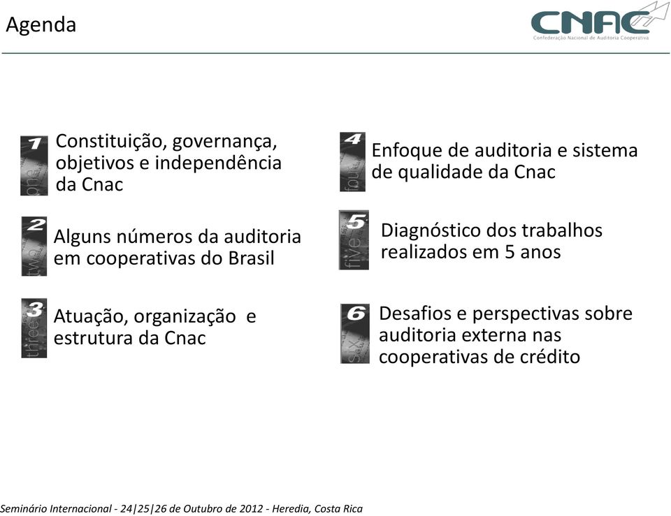 Enfoque de auditoria e sistema de qualidade da Cnac Diagnóstico dos trabalhos