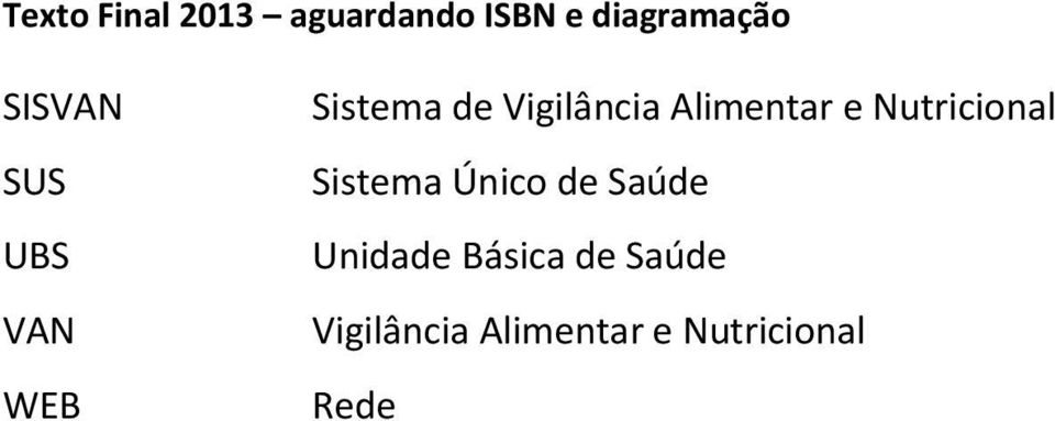 Sistema Único de Saúde Unidade Básica