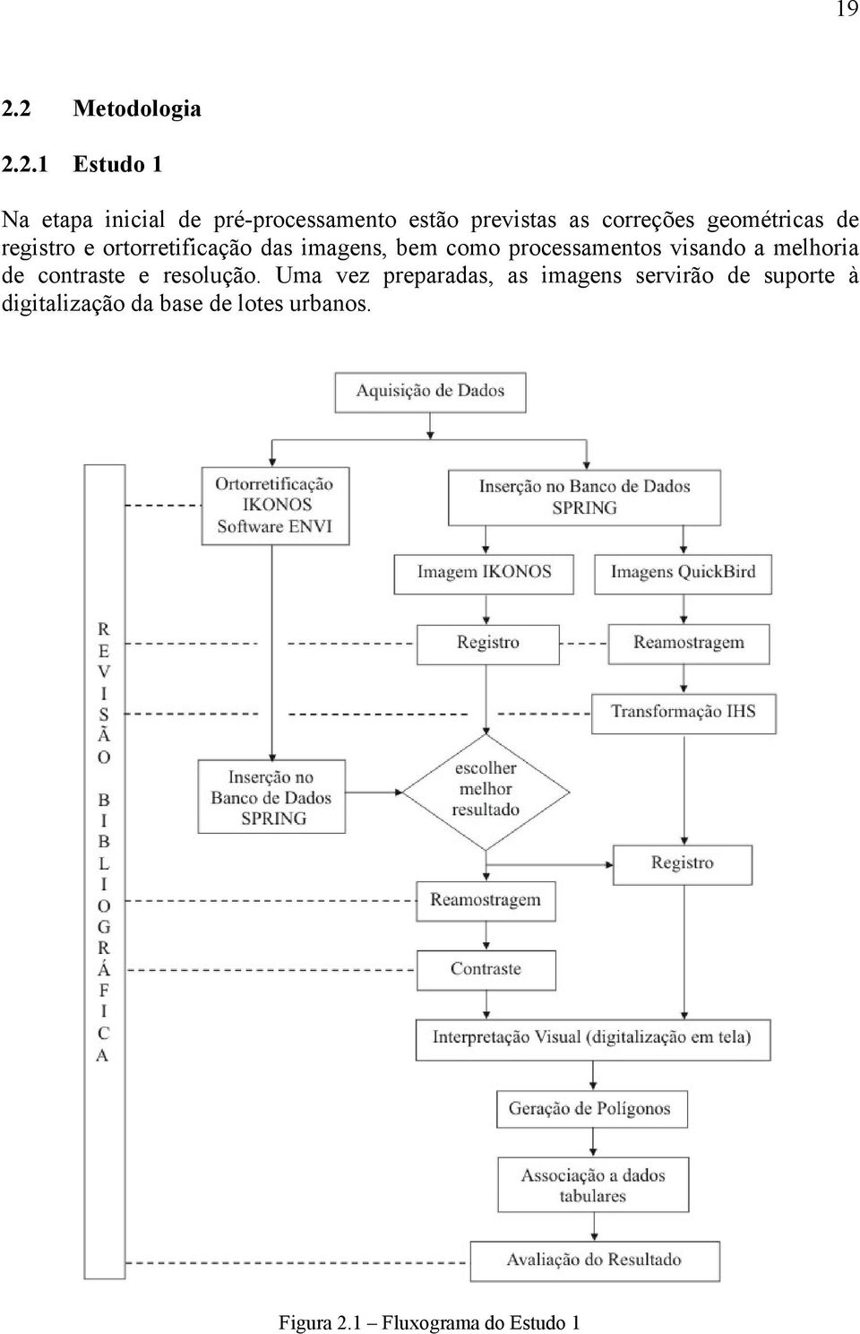 processamentos visando a melhoria de contraste e resolução.