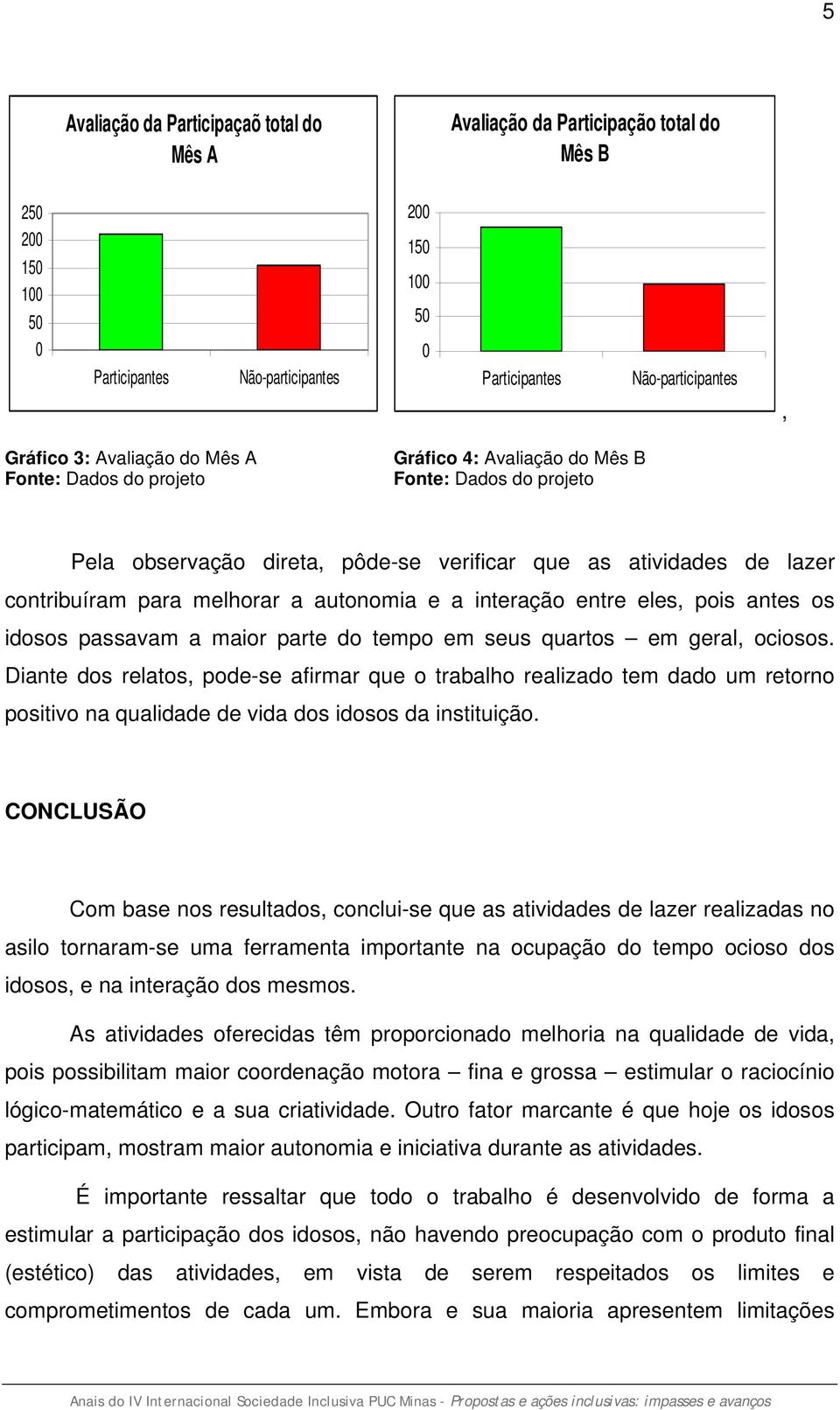 autonomia e a interação entre eles, pois antes os idosos passavam a maior parte do tempo em seus quartos em geral, ociosos.