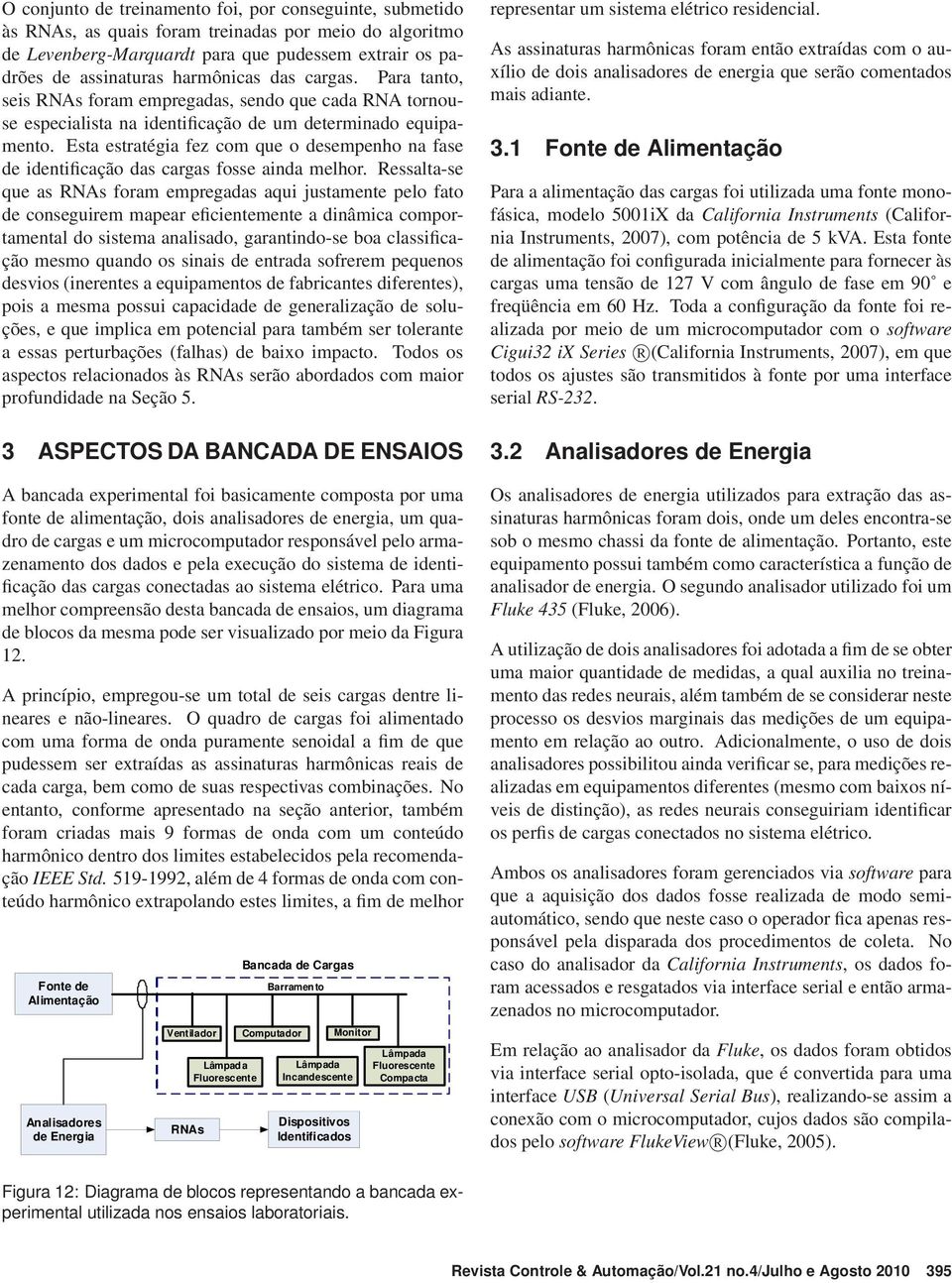 Esta estratégia fez com que o desempenho na fase de identificação das cargas fosse ainda melhor.