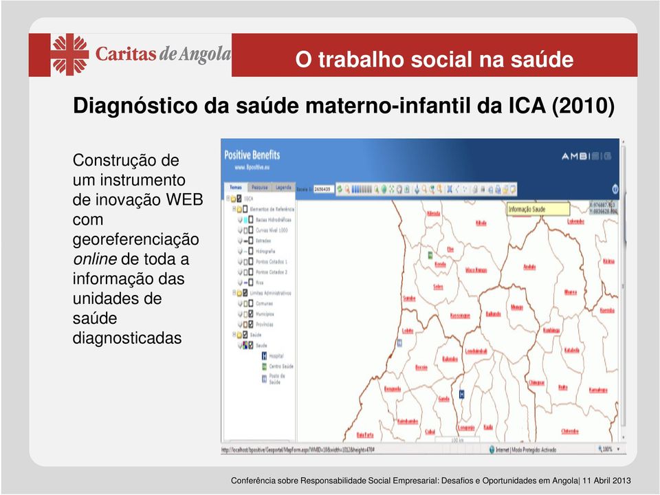 instrumento de inovação WEB com georeferenciação