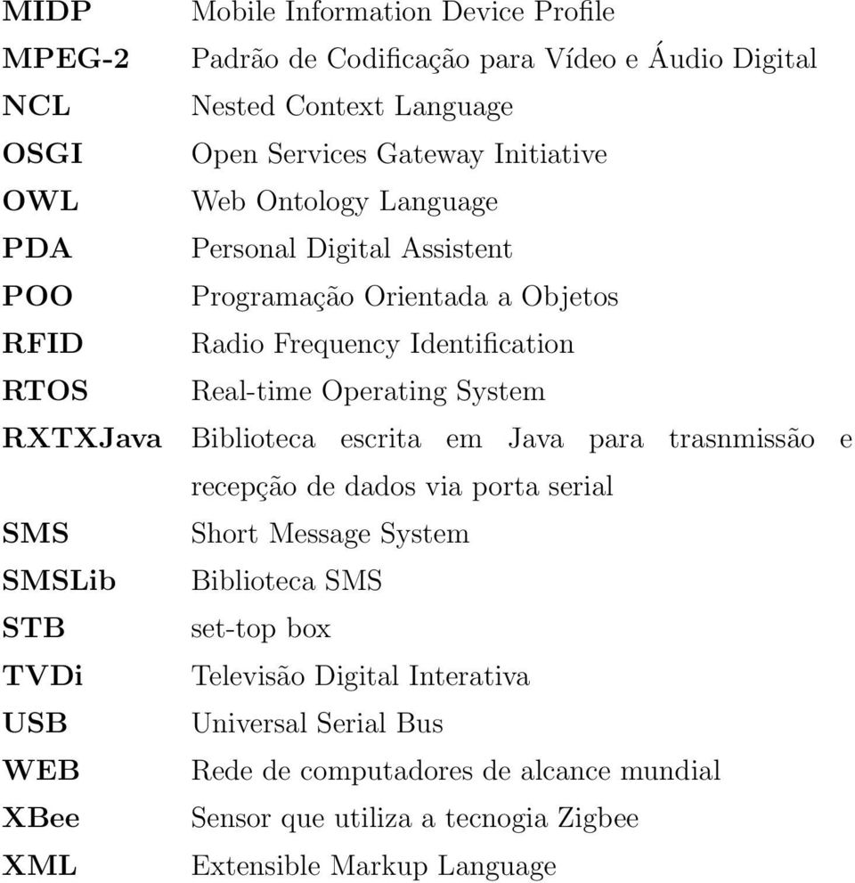 RXTXJava Biblioteca escrita em Java para trasnmissão e recepção de dados via porta serial SMS Short Message System SMSLib Biblioteca SMS STB set-top box TVDi