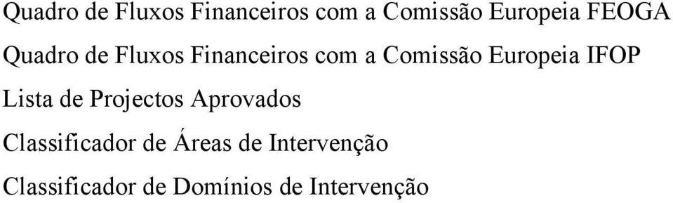 Aprovados Classificador de Áreas de Classificador