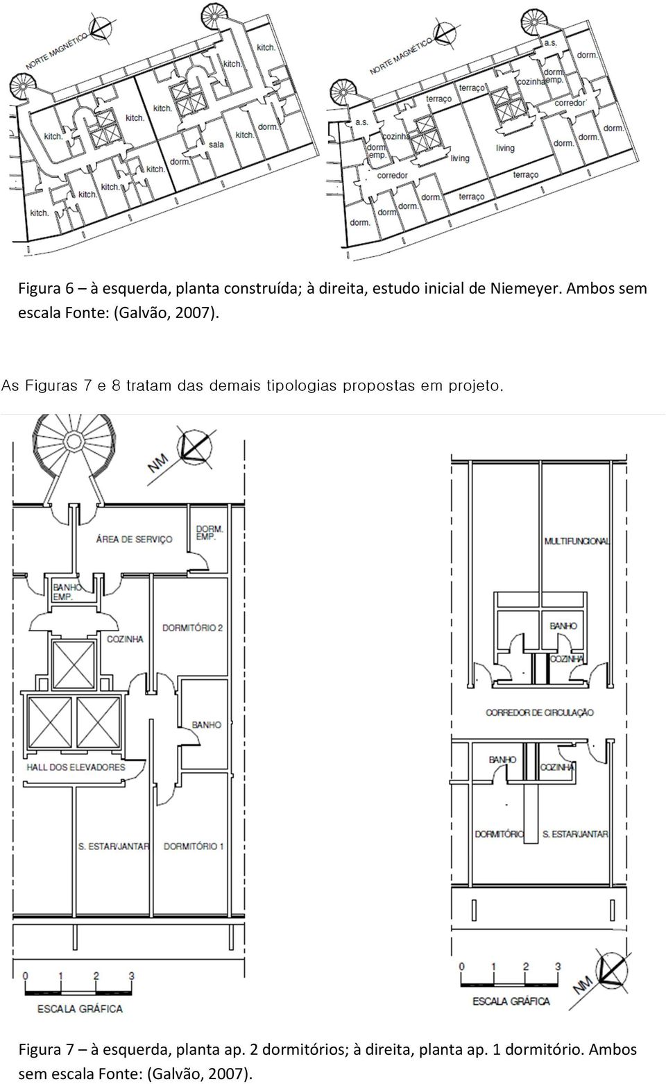 As Figuras 7 e 8 tratam das demais tipologias propostas em projeto.