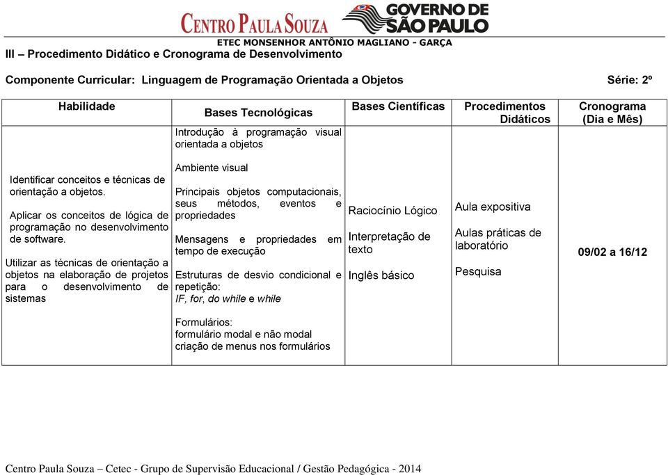 Aplicar os conceitos de lógica de programação no desenvolvimento de software.