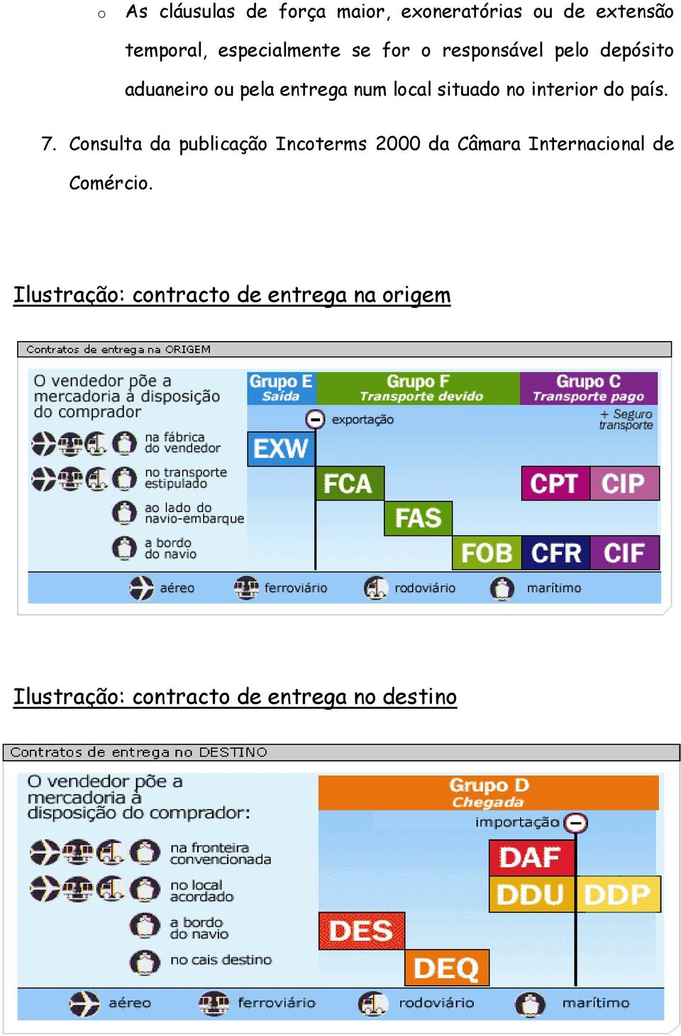 interior do país. 7.