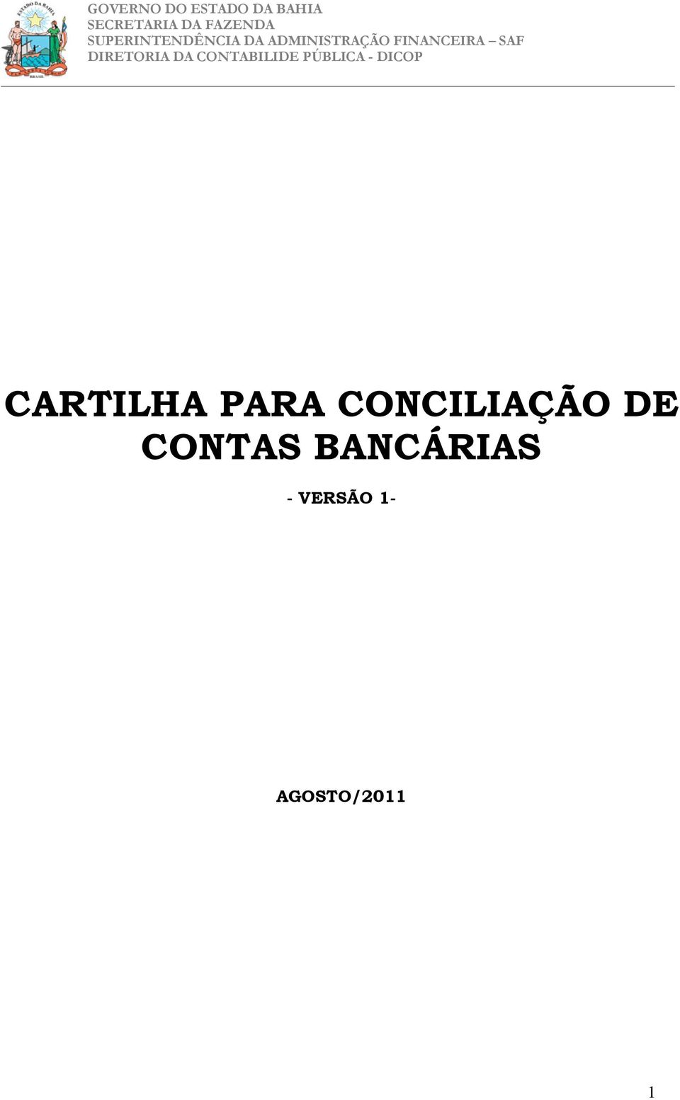 CONTAS BANCÁRIAS