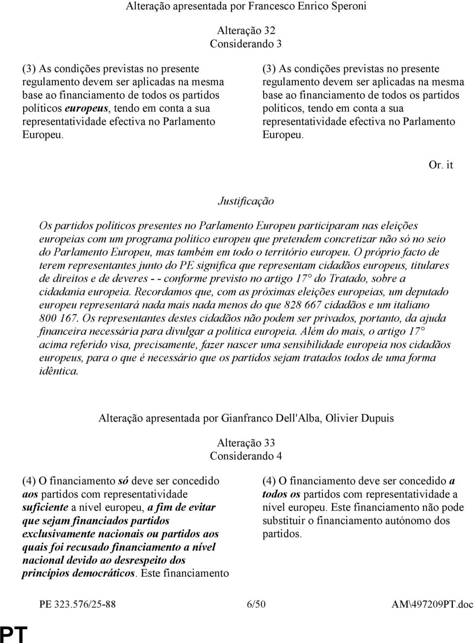 (3) As condições previstas no presente regulamento devem ser aplicadas na mesma base ao financiamento de todos os partidos políticos, tendo em conta a sua representatividade efectiva no Parlamento