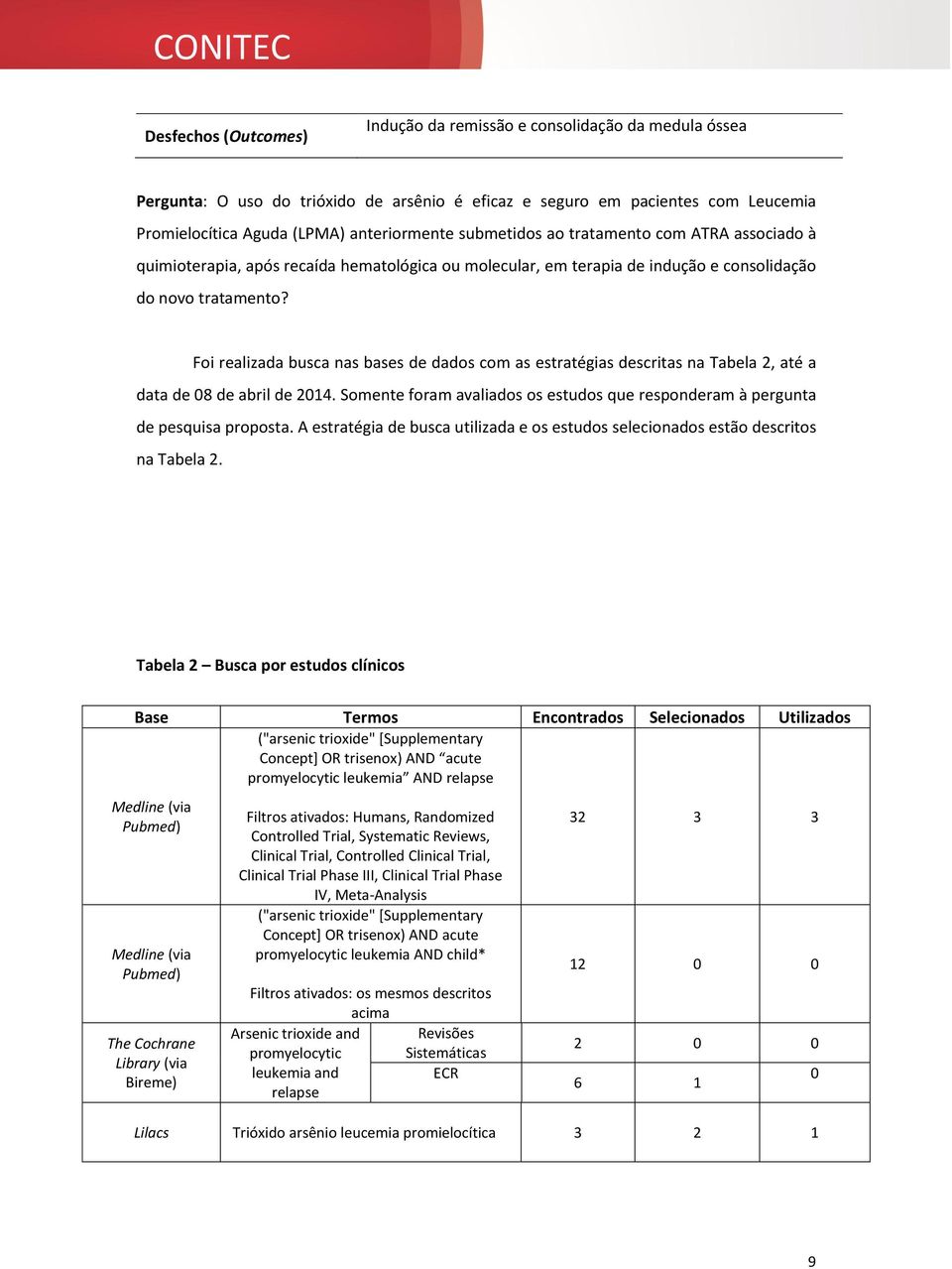 Foi realizada busca nas bases de dados com as estratégias descritas na Tabela 2, até a data de 08 de abril de 2014. Somente foram avaliados os estudos que responderam à pergunta de pesquisa proposta.