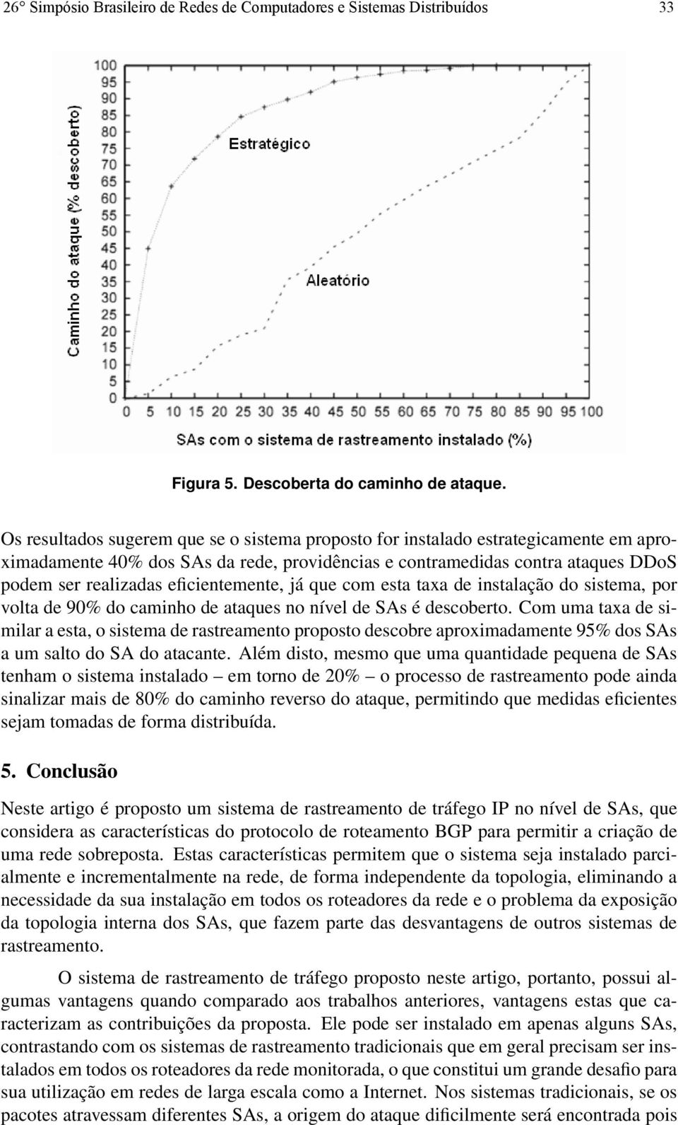 eficientemente, já que com esta taxa de instalação do sistema, por volta de 90% do caminho de ataques no nível de SAs é descoberto.