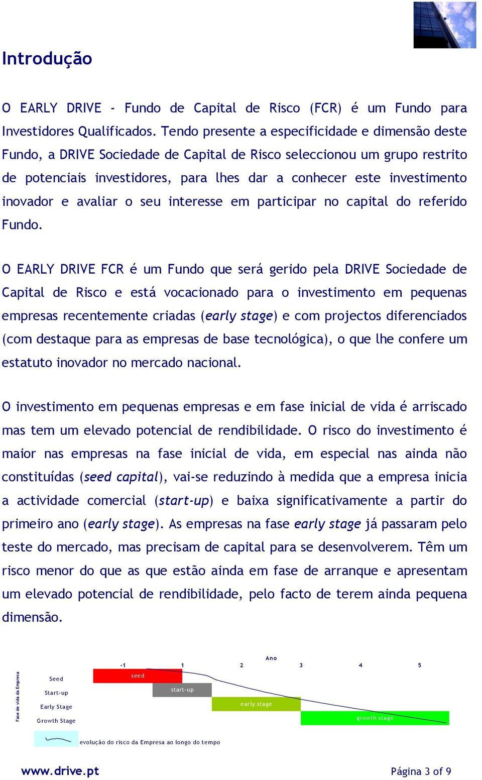 inovador e avaliar o seu interesse em participar no capital do referido Fundo.