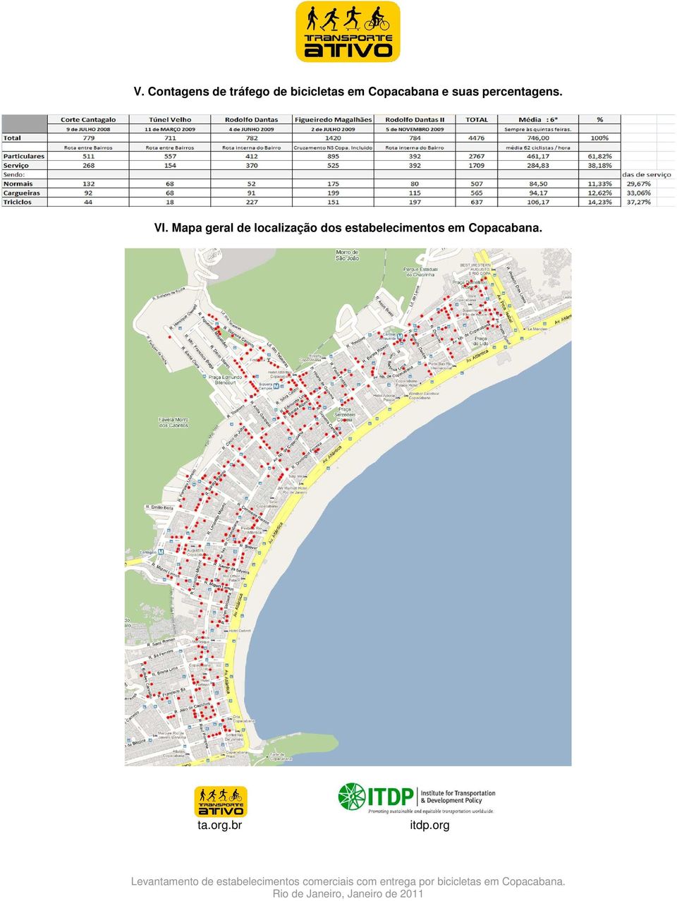 Mapa geral de localização dos