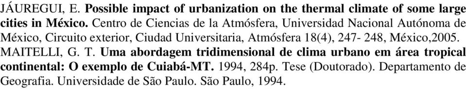 Atmósfera 18(4), 247-248, México,2005. MAITELLI, G. T.