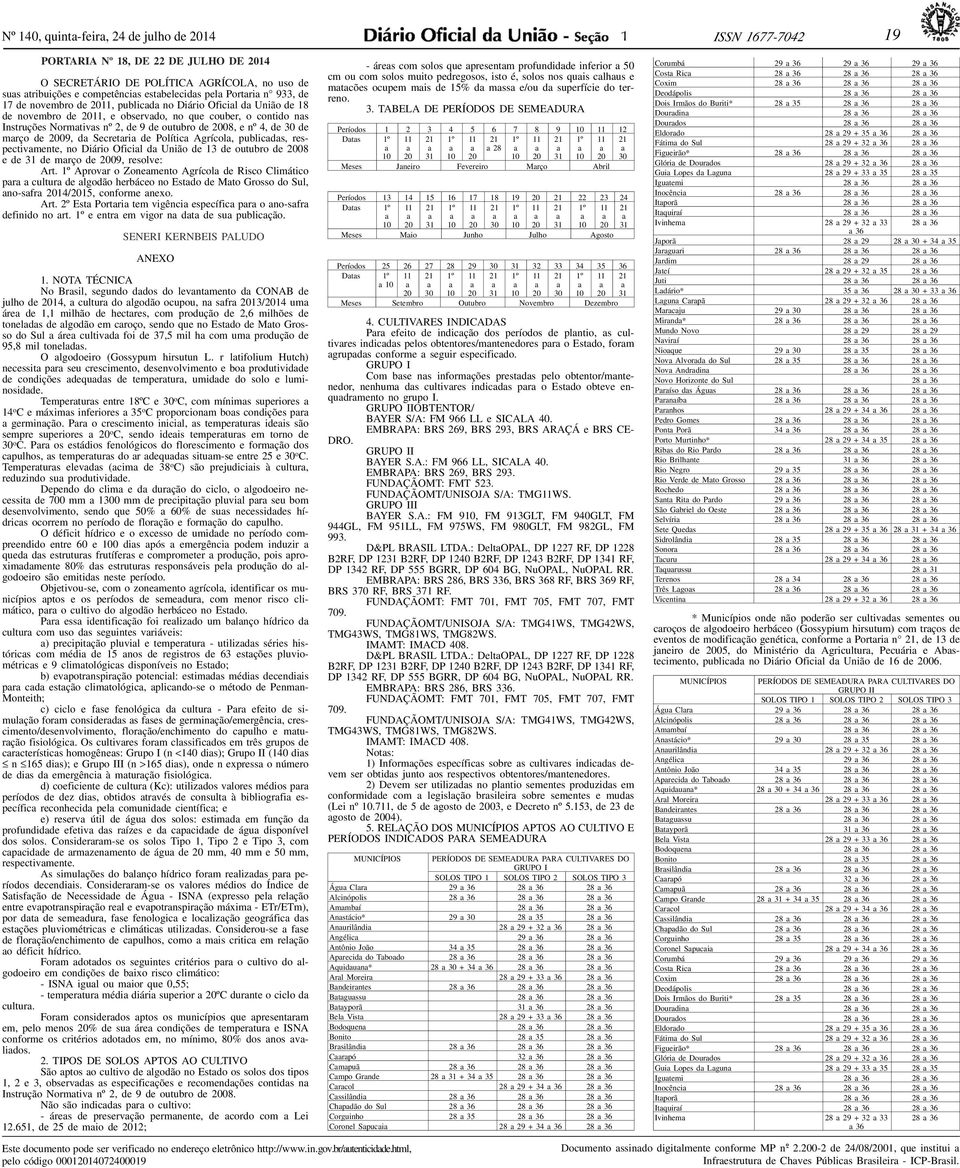 Polític Agrícol, publicds, respectivmente, no Diário Oficil d União de 3 de outubro de 08 e de de mrço de 09, resolve: Art.