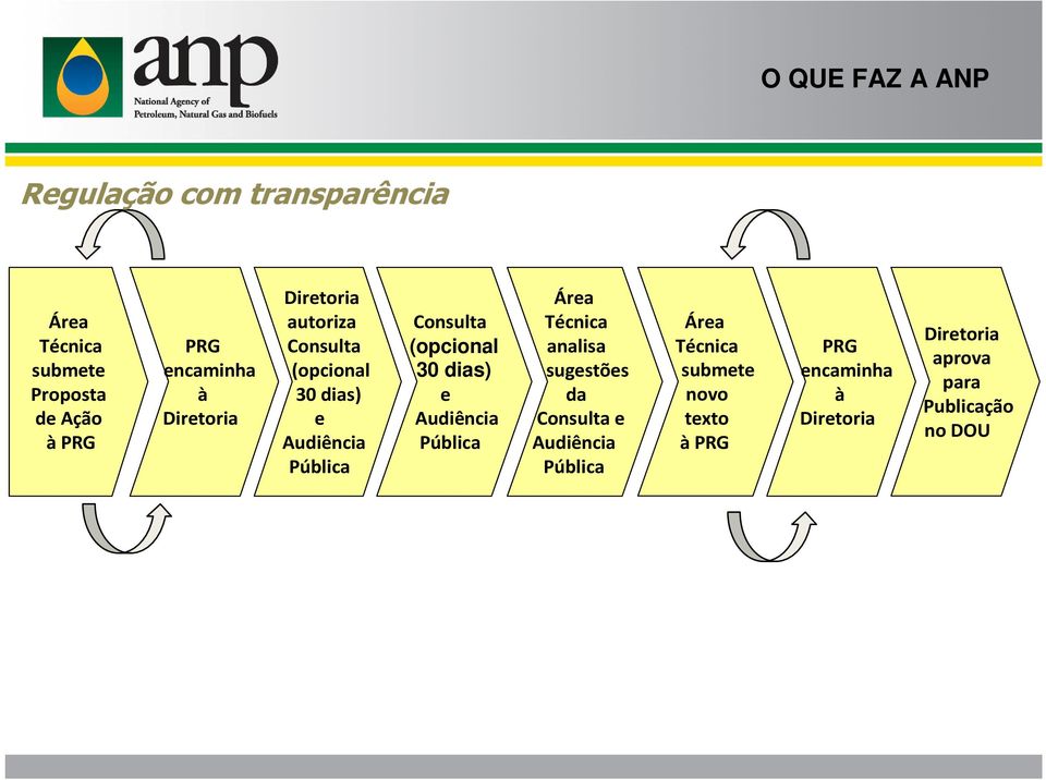 (opcional 30 dias) e Audiência Pública Área Técnica analisa sugestões da Consulta e Audiência