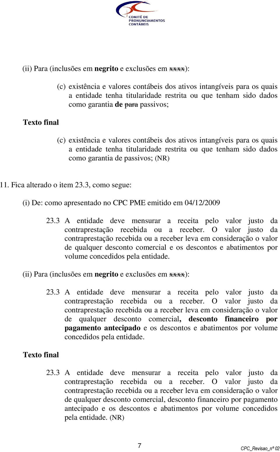 3 A entidade deve mensurar a receita pelo valor justo da contraprestação recebida ou a receber.