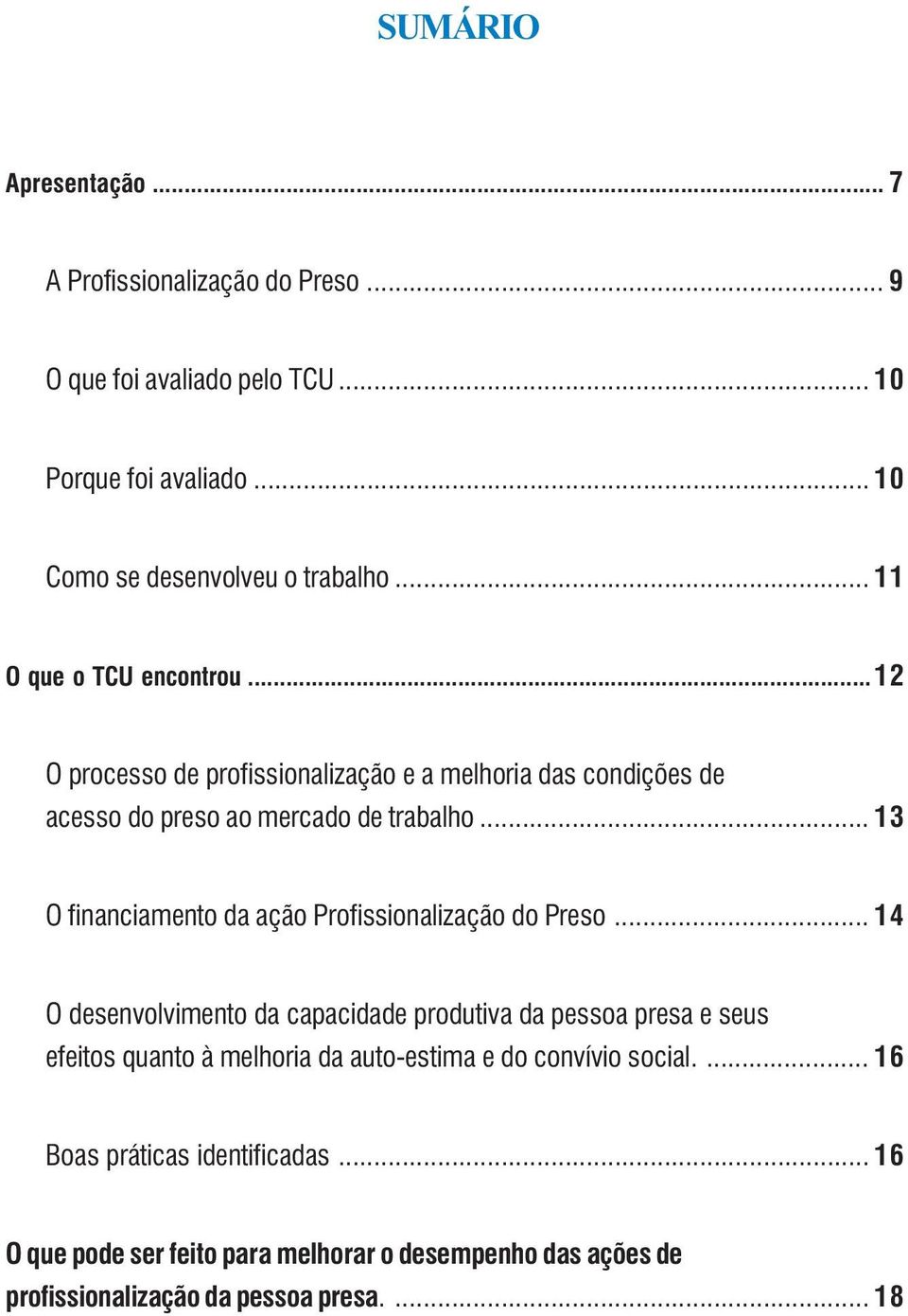 .. 13 O financiamento da ação Profissionalização do Preso.