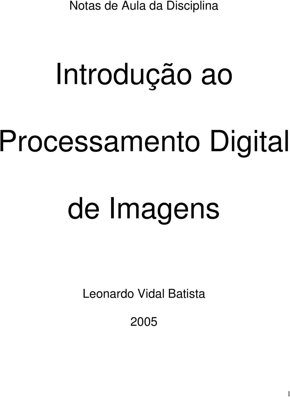 Processamento Digital de