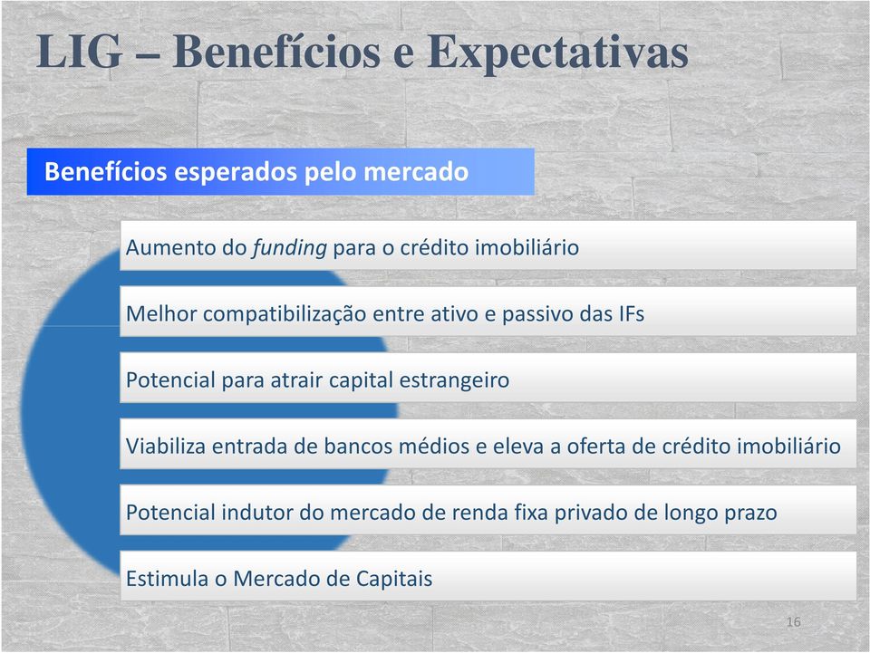 atrair capital estrangeiro Viabiliza entrada de bancos médios e eleva a oferta de crédito