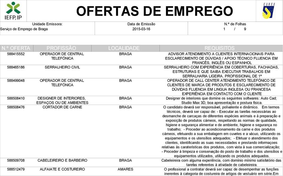 EXPERIÊNCIA EM COBERTURAS, FACHADAS, ESTRUTURAS E QUE SAIBA EXECUTAR TRABALHOS EM SERRALHARIA LIGEIRA.